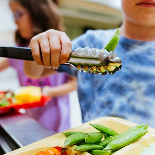tongs veggies