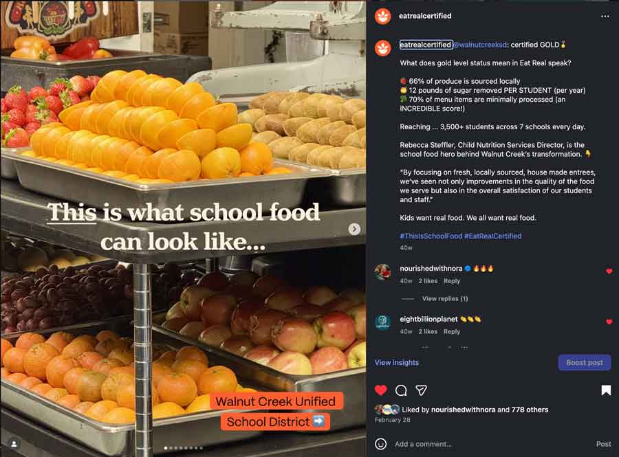 this is what school food can look like social media