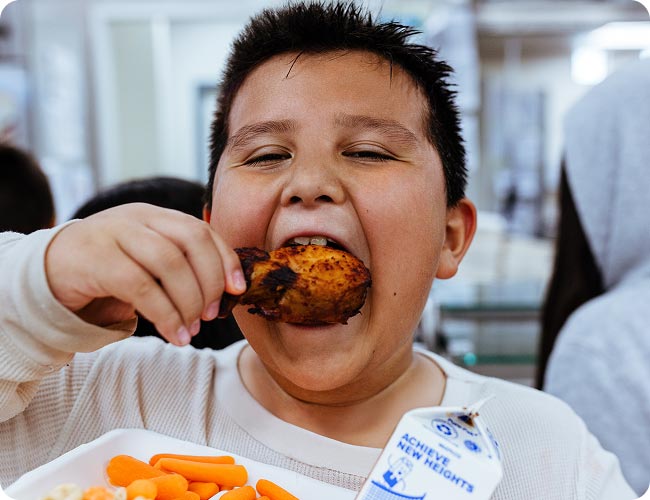 eating drumstick